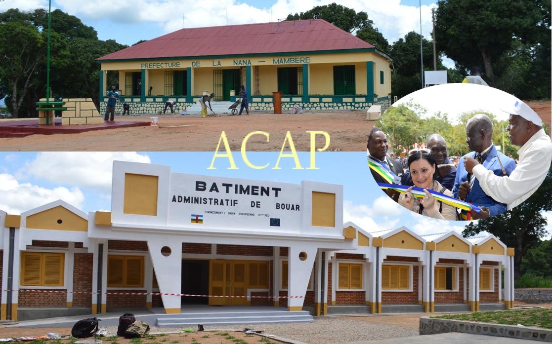 Le Président Touadéra inaugure à Bouar des édifices publics financés par l'Union européenne